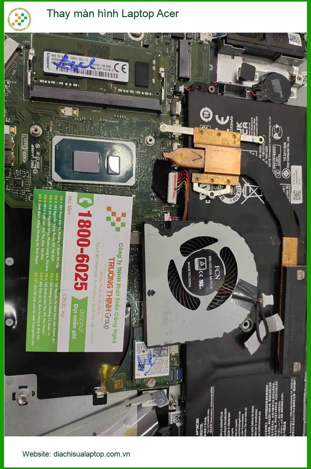 Anh Phước review địa điểm thay màn hình Laptop Acer Quận 7 uy tín ảnh thực tế 1