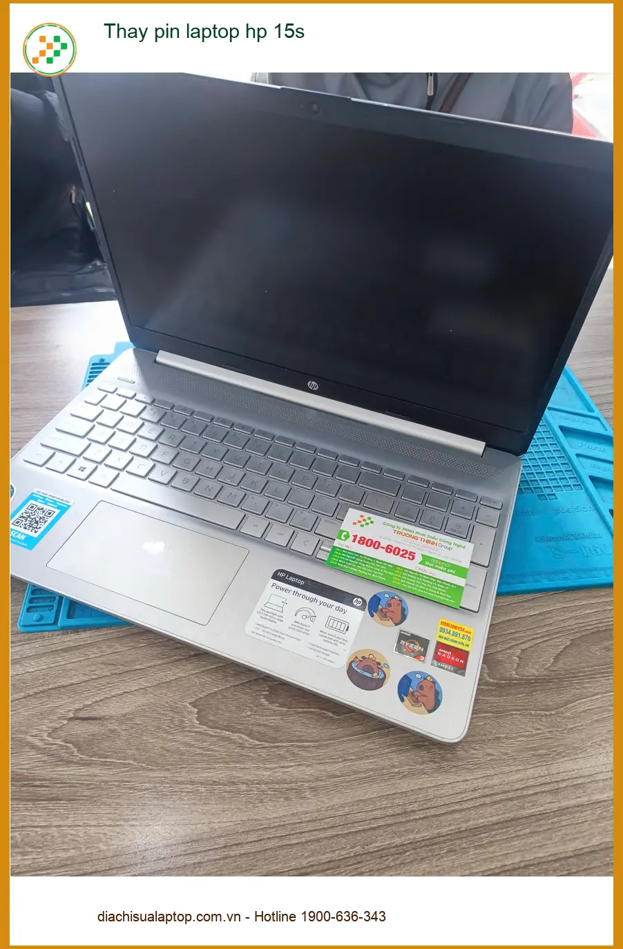 Anh Quang kỹ sư IT tìm chỗ Thay pin laptop hp 15s Uy tín Quận Tân Phú ảnh thực tế 1