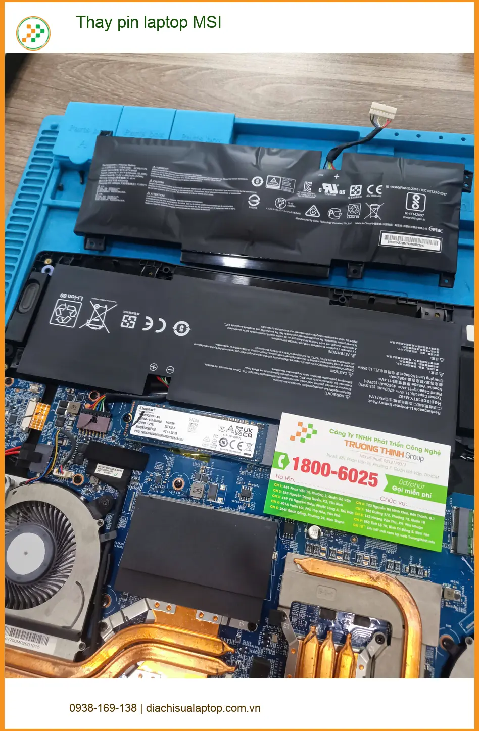 Anh Đức công nhân tìm Trung tâm Thay pin laptop MSI Quận Tân Phú Uy tín ảnh thực tế 1