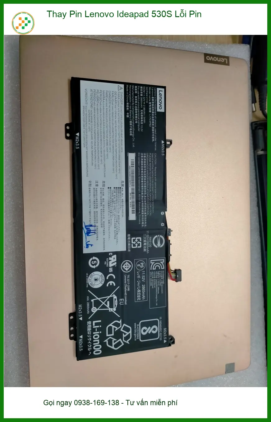 Thay pin Lenovo Ideapad 530S Quận 12 lấy ngay - Chị Bảo Trâm hài lòng