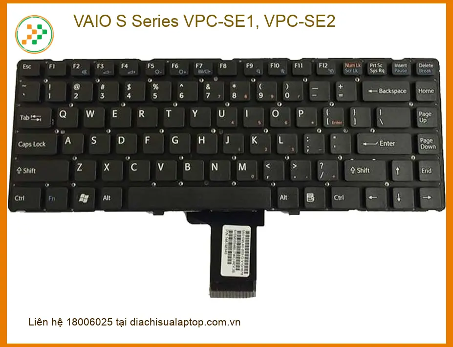 Bàn phím VAIO VPC-SE1, VPC-SE2 - Sửa lấy ngay tại địa chỉ uy tín