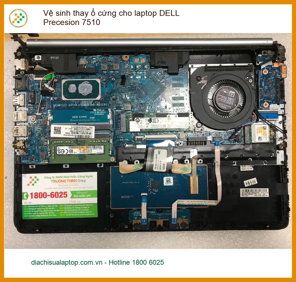 Anh Phước IT: Vệ sinh thay ổ cứng laptop DELL Precision 7510 Quận Bình Tân ảnh thực tế 1