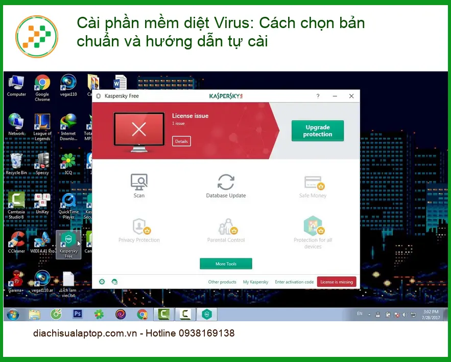 Thủ thuật Phần mềm Cài phần diệt Virus: Chọn bản chuẩn - Trung tâm hỗ trợ gần đây