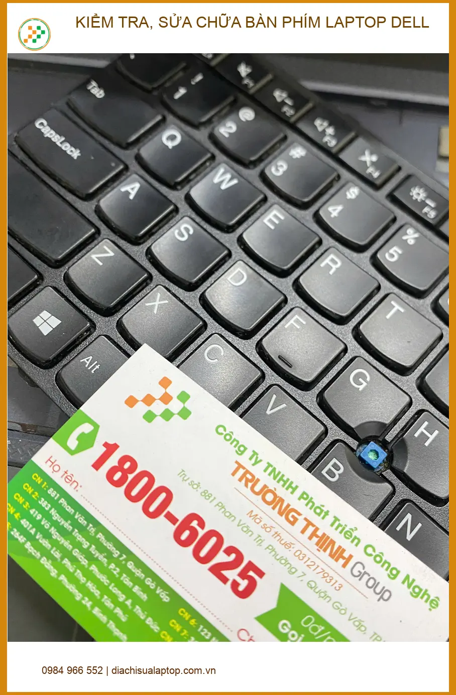 Ông Tân Quận 12 cần kiểm tra, sửa chữa bàn phím laptop Dell - Xem ngay ảnh thực tế 1