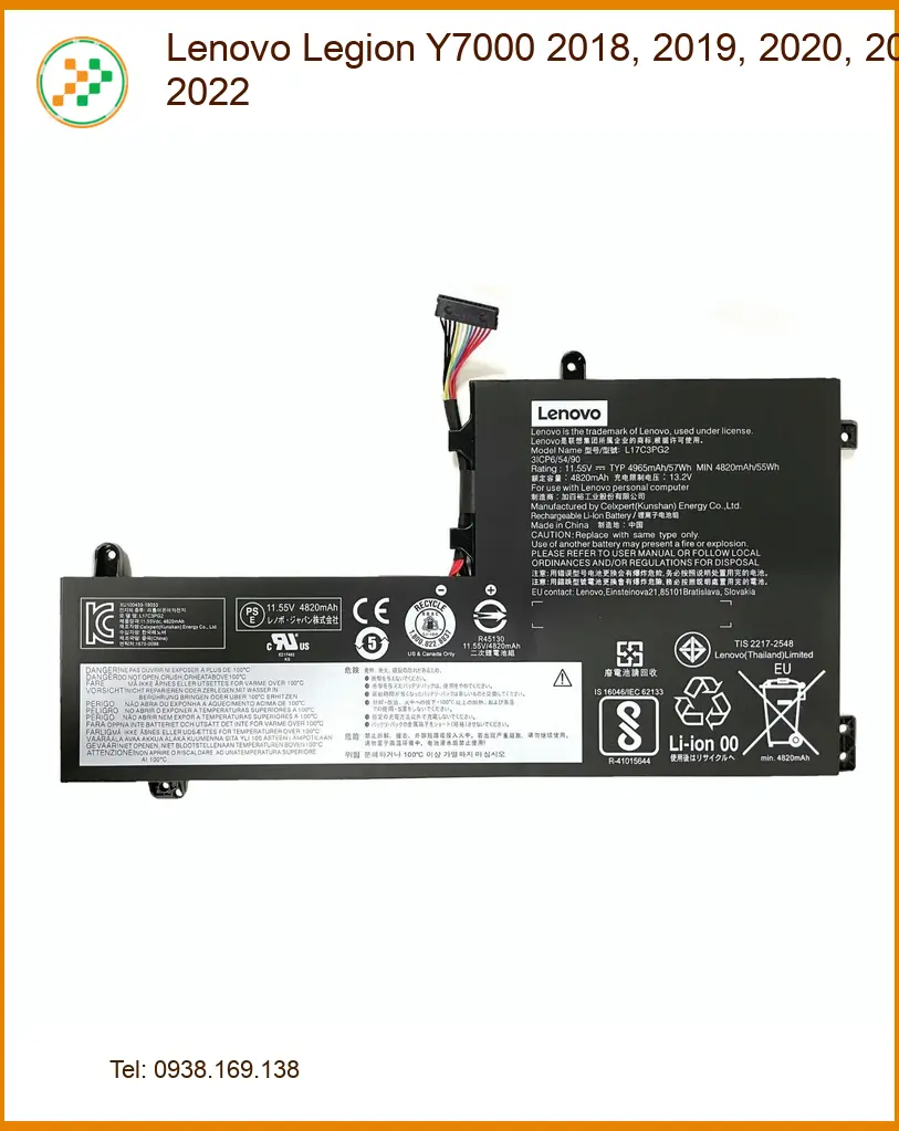 Pin Laptop Lenovo Legion Y7000 - Thay Giá Rẻ Lấy Liền TPHCM