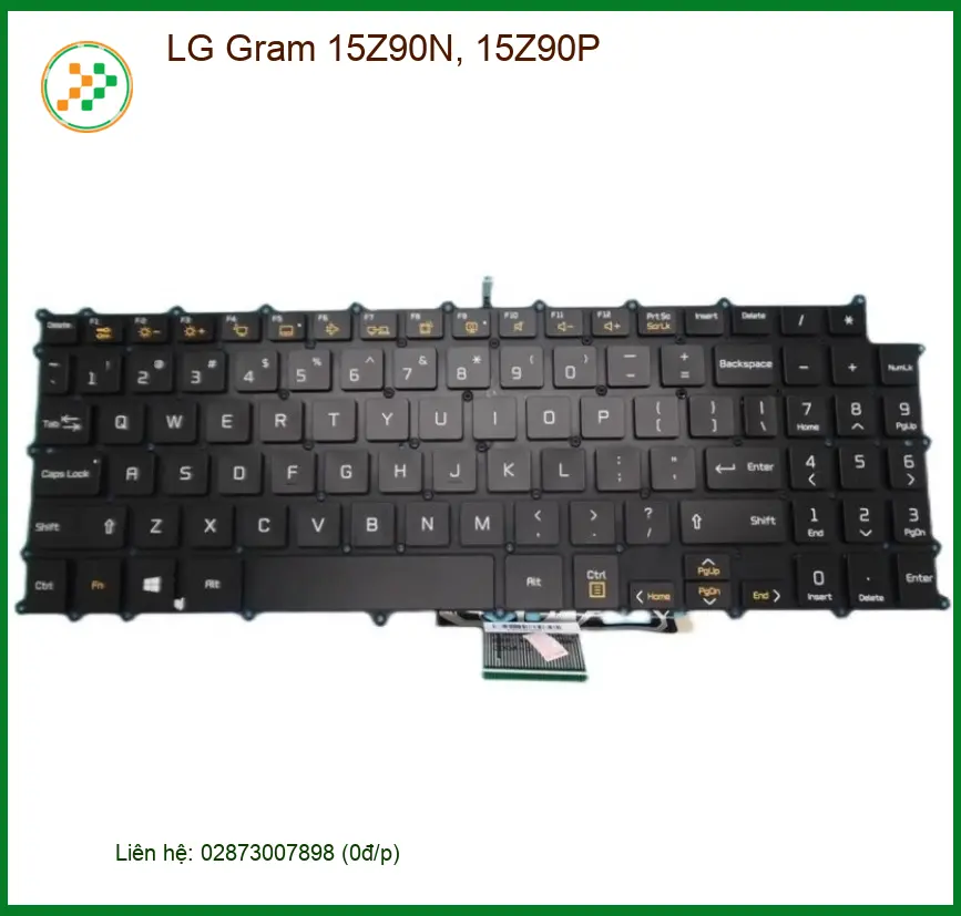 Bàn phím Laptop LG Gram 15Z90N, 15Z90P - Thay nhanh trong ngày TPHCM