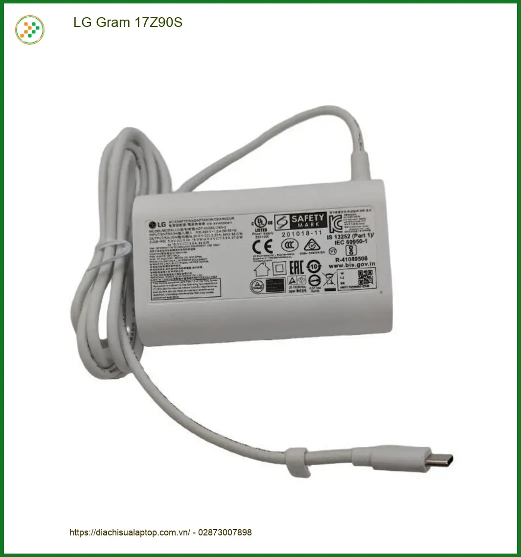 Sạc Laptop LG Gram 17Z90S | Mua Sạc Laptop Giá Rẻ TPHCM