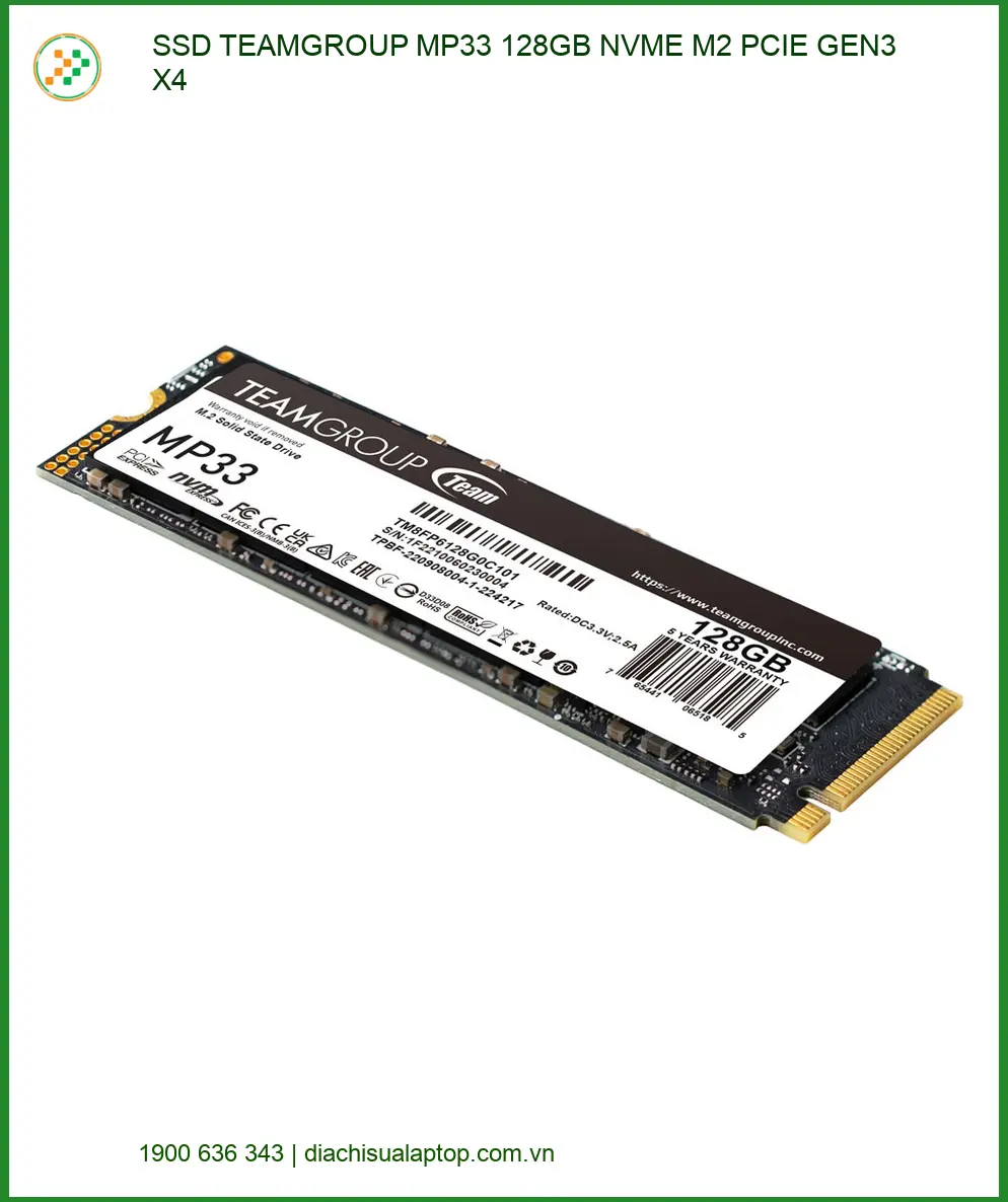 Ổ cứng SSD MP33 128GB NVME M2 - Nâng cấp Laptop TPHCM Lấy Ngay