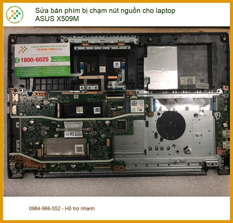 Anh Khoa sửa bàn phím laptop ASUS X509M bị chạm nút nguồn Quận Bình Tân ảnh thực tế 2