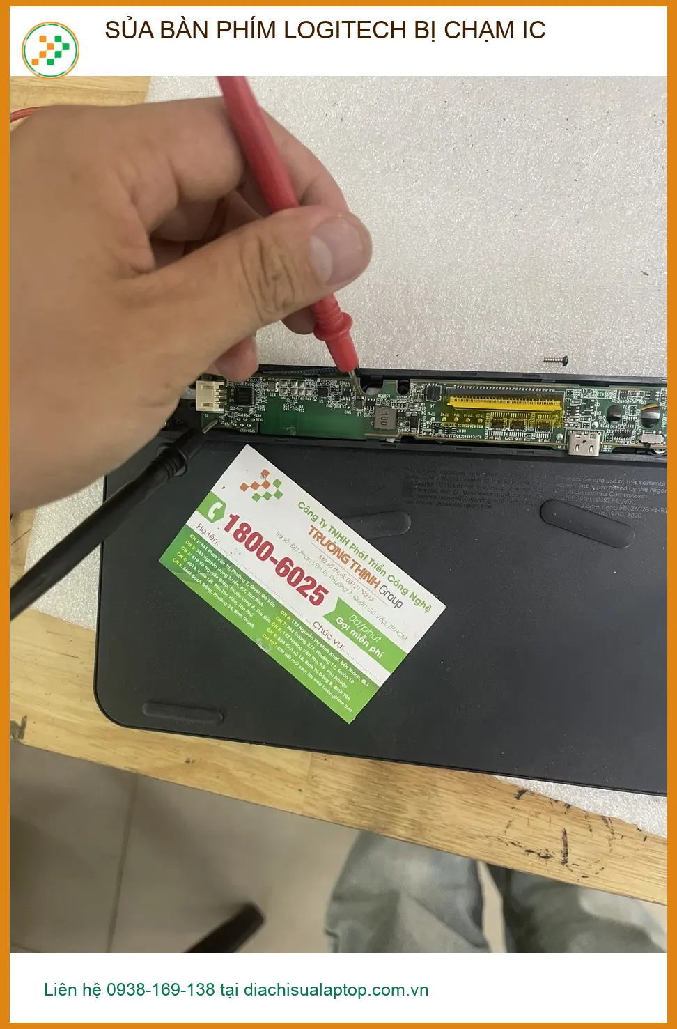 Dịch vụ sửa bàn phím Logitech bị chạm IC Quận Phú Nhuận - Chị Thảo designer lấy liền ảnh thực tế 1
