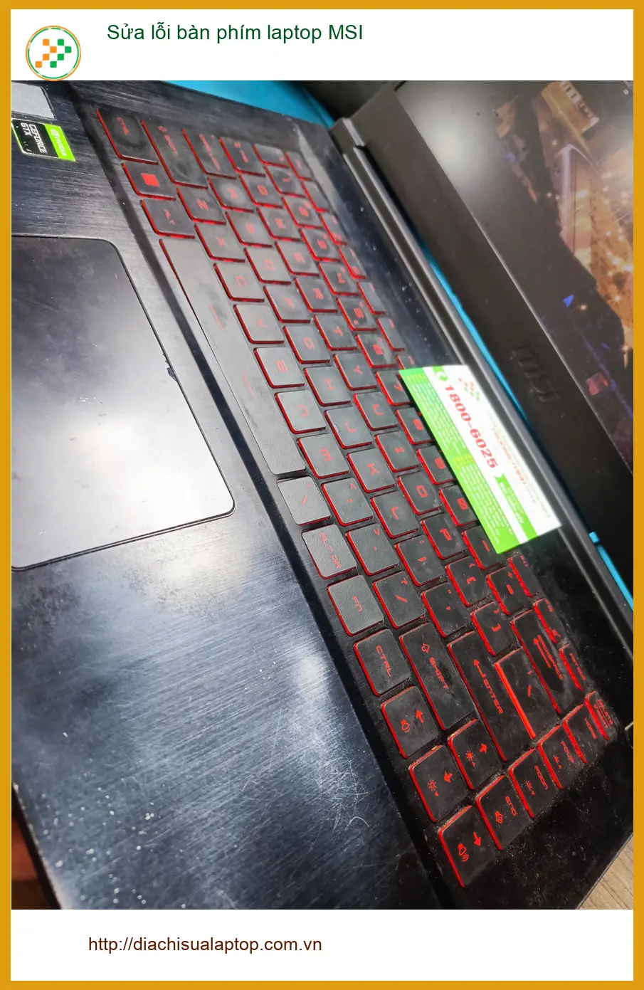 Anh Nhật lập trình viên - Sửa lỗi bàn phím laptop MSI Quận Tân Phú uy tín lấy ngay ảnh thực tế 1