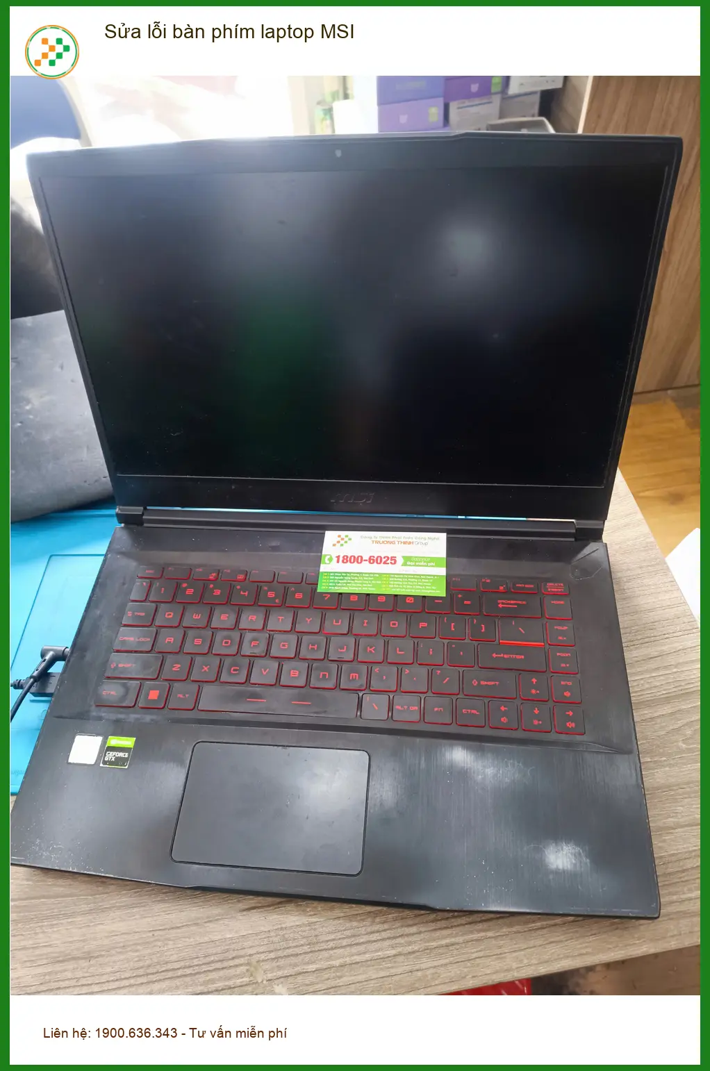 Anh Nhật lập trình viên - Sửa lỗi bàn phím laptop MSI Quận Tân Phú uy tín lấy ngay ảnh thực tế 2