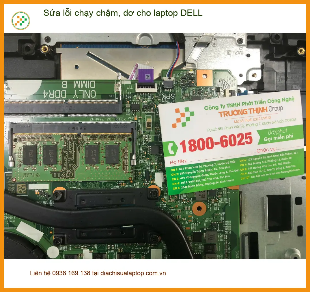 Chú Quang tìm chỗ sửa lỗi chạy chậm đơ laptop DELL Quận Bình Tân lấy ngay ảnh thực tế 1