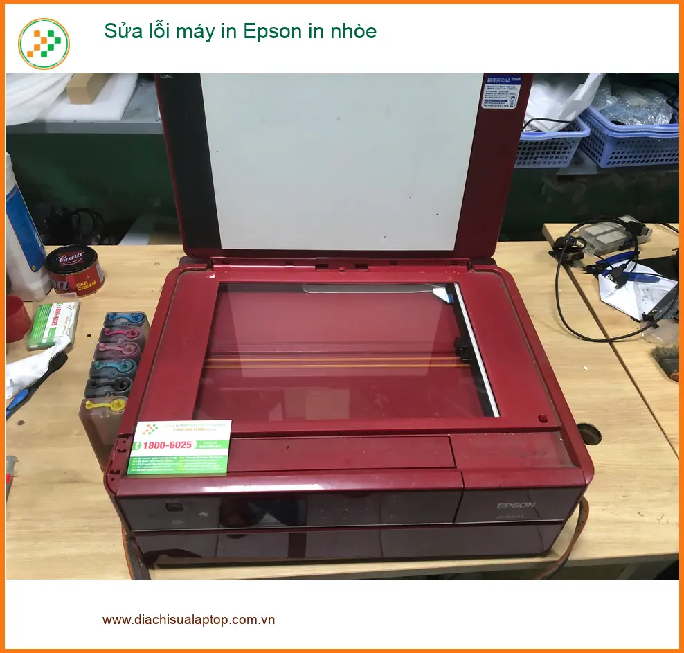 Dịch vụ sửa máy in Epson in nhòe Quận Bình Tân - Anh Phong kế toán review ảnh thực tế 1