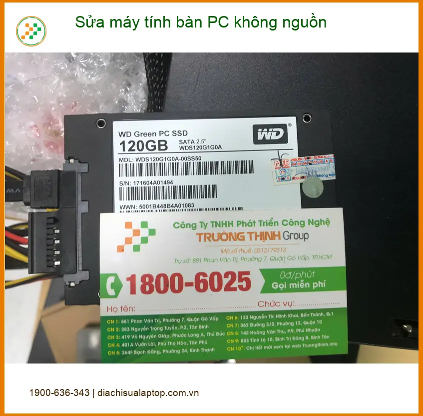 Tiệm sửa máy tính bàn PC không nguồn Quận Bình Tân - Anh Quang lo lắng ảnh thực tế 1