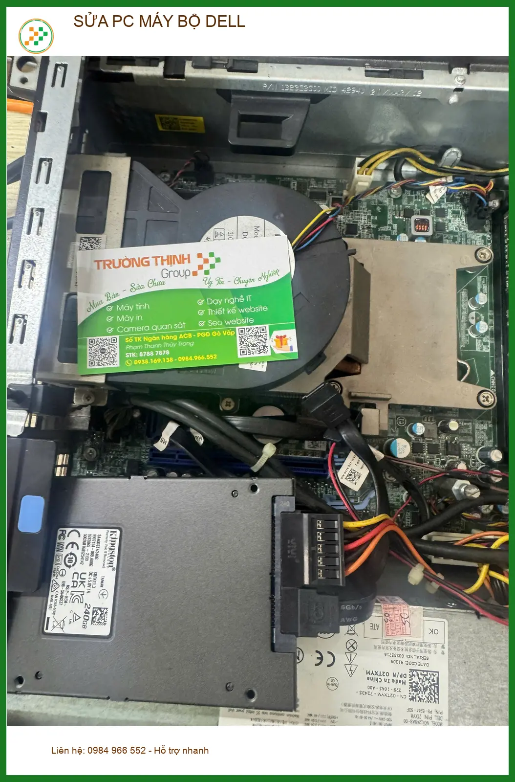 Dịch vụ Sửa PC Máy Bộ Dell Quận Tân Bình - Anh Hải designer cứu deadline ảnh thực tế 1