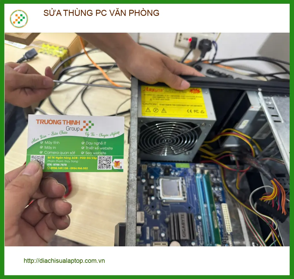 Dịch vụ sửa thùng PC văn phòng Quận Tân Bình - Chị Thùy Linh cứu máy gấp