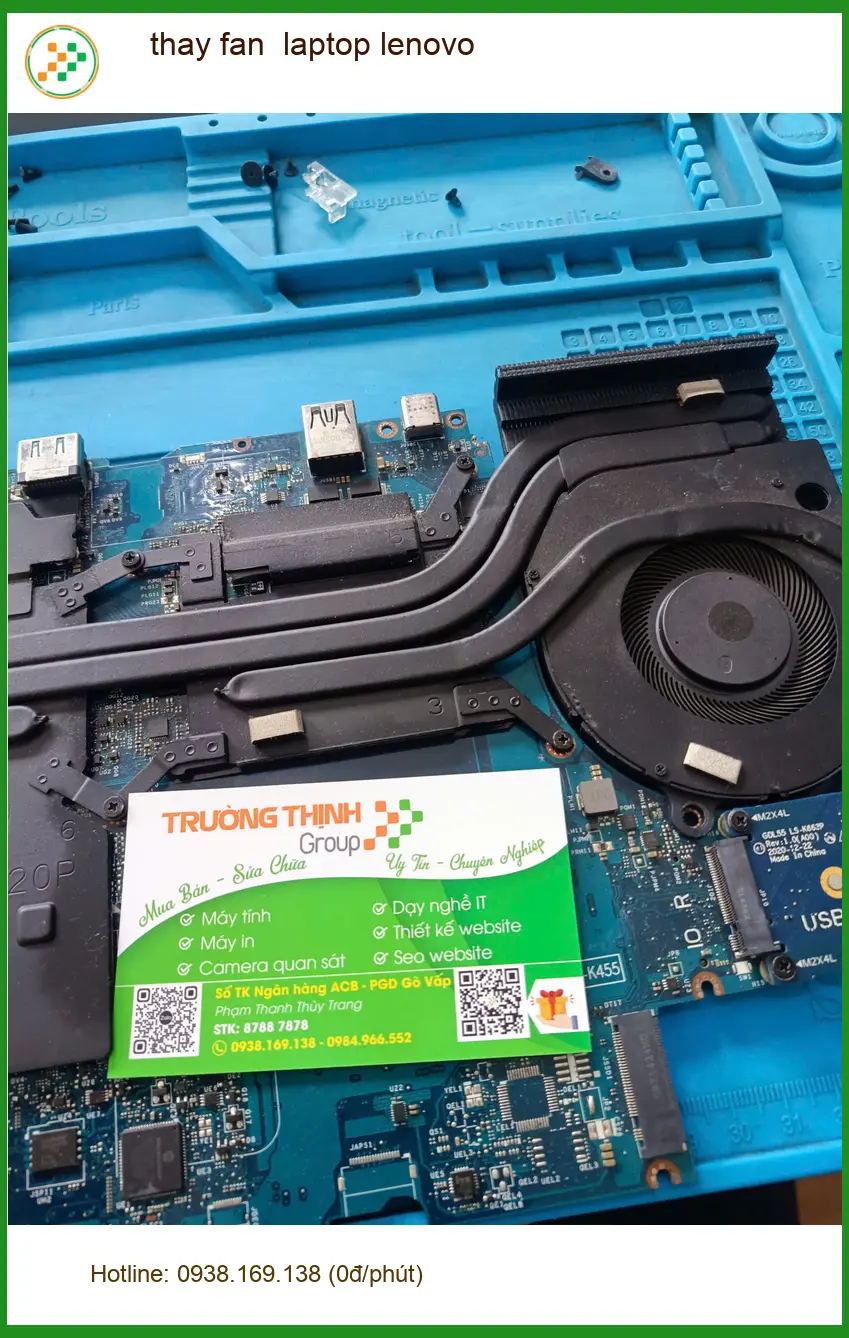 Dịch vụ thay fan laptop lenovo Quận Tân Phú lấy ngay - Anh Quân chia sẻ ảnh thực tế 1