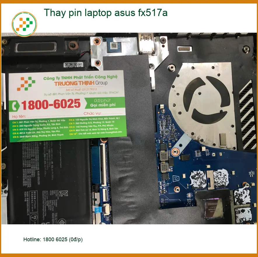 Dịch vụ thay pin laptop Asus FX517A Quận Bình Tân - Anh Khôi review ảnh thực tế 1