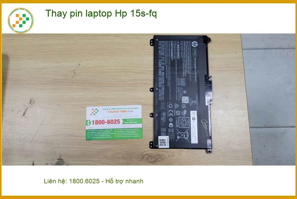 Chị Uyên review Thay pin laptop Hp 15s-fq Quận Bình Tân lấy ngay ảnh thực tế 1