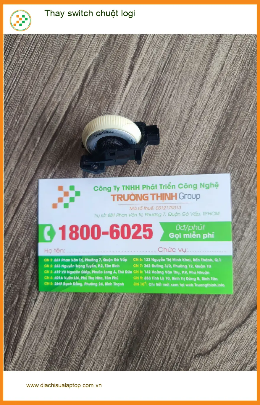 Anh Trực thiết kế đồ họa tìm chỗ thay switch chuột logi Quận Tân Phú ảnh thực tế 2