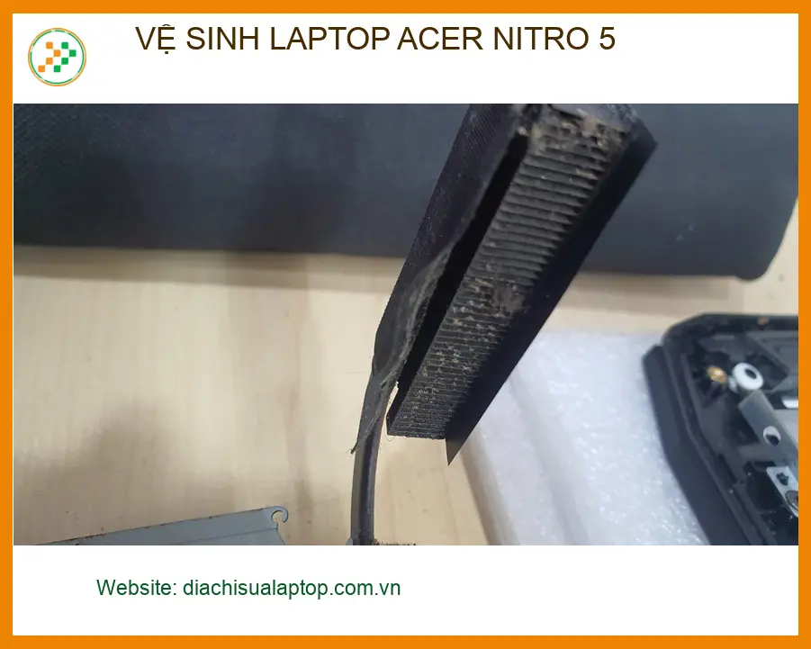 Bạn Quân tìm dịch vụ vệ sinh Laptop Acer Nitro 5 uy tín ở Gò Vấp ảnh thực tế 1