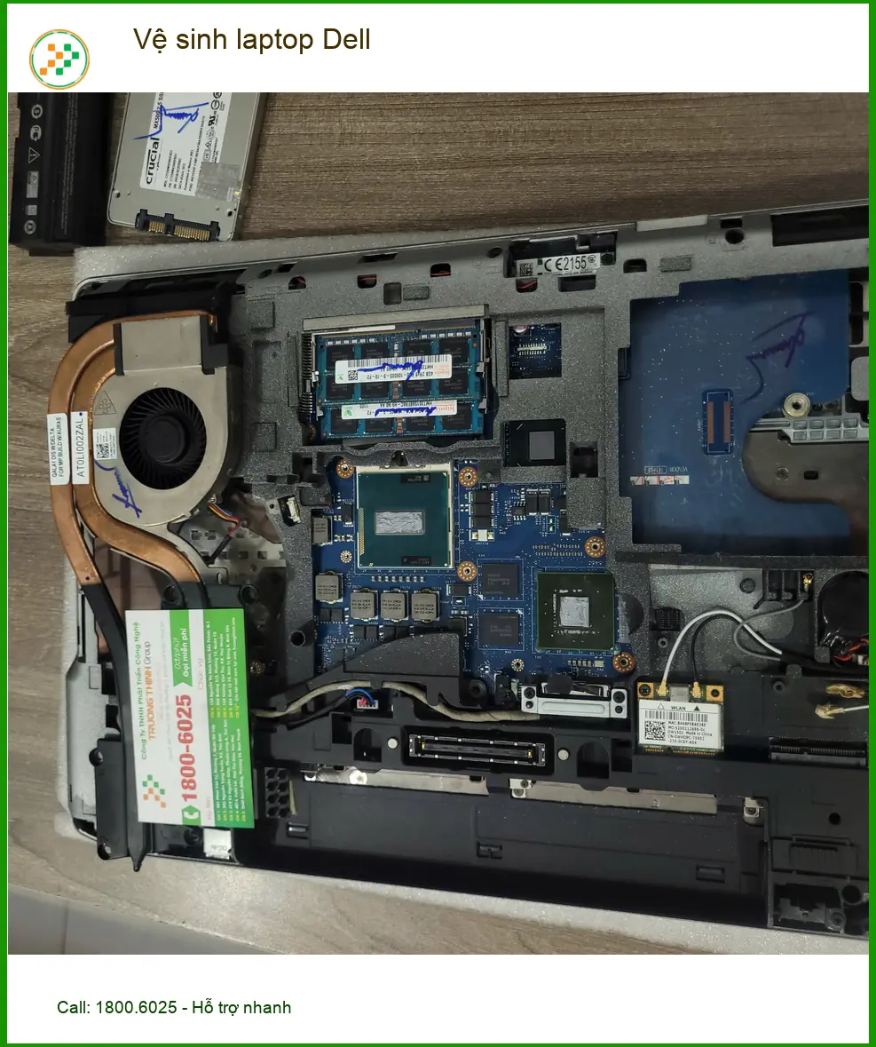 Chị Hà nhân viên văn phòng cần Vệ sinh laptop Dell Quận Tân Bình ảnh thực tế 2