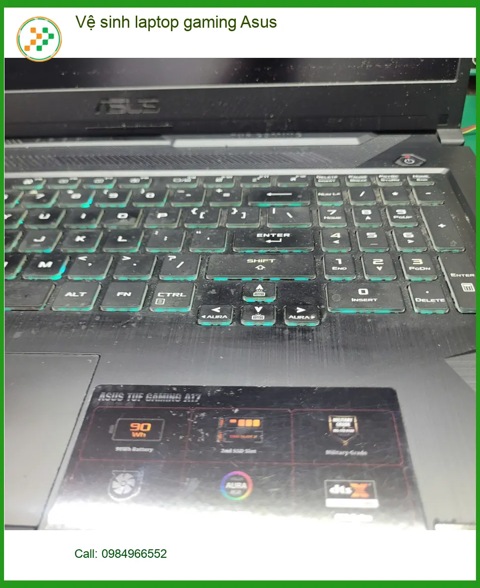 Anh Khoa review trung tâm vệ sinh laptop gaming Asus Quận Tân Bình ảnh thực tế 1