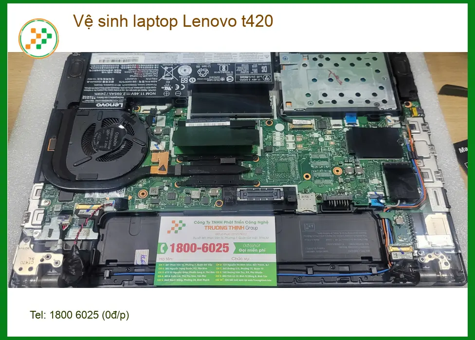 Anh Phúc kỹ sư tìm dịch vụ vệ sinh laptop Lenovo t420 Quận Bình Tân uy tín ảnh thực tế 1