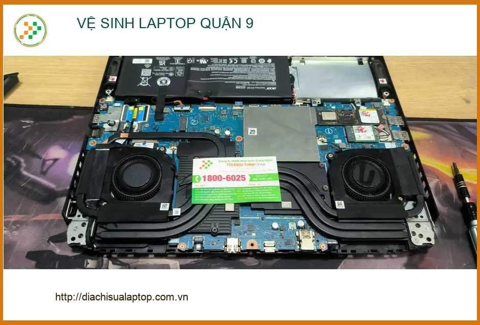Anh Khánh kỹ sư review dịch vụ vệ sinh laptop Quận 9 uy tín ảnh thực tế 1