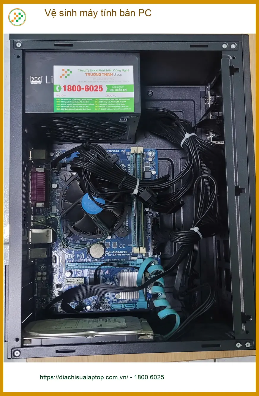 Cô Kiệt tin tưởng dịch vụ vệ sinh máy tính bàn PC Quận Bình Tân chất lượng ảnh thực tế 1