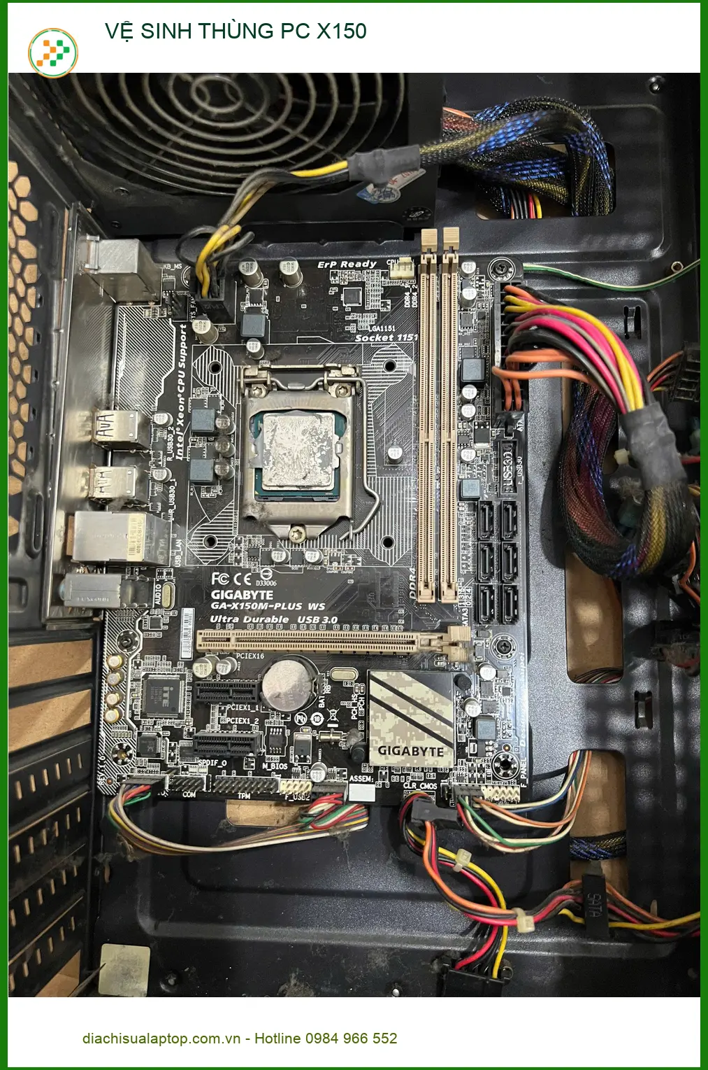 Anh Quân nhân viên IT ở Quận Gò Vấp và câu chuyện vệ sinh thùng PC X150 ảnh thực tế 2