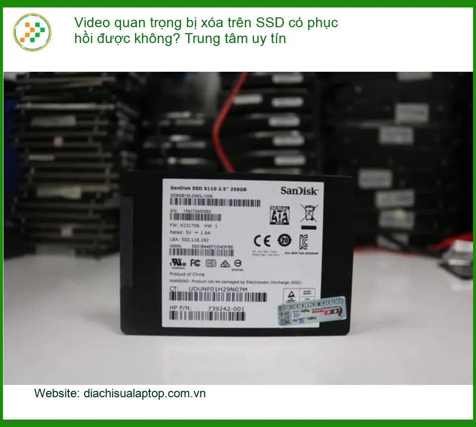 Khôi Phục Dữ Liệu Video bị xóa SSD? - Trung tâm cứu dữ liệu uy tín TPHCM