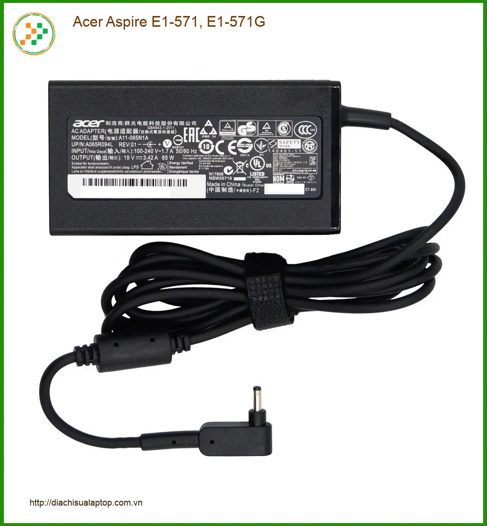 Sạc Laptop Acer E1-571 - Địa chỉ thay mới nhanh TPHCM