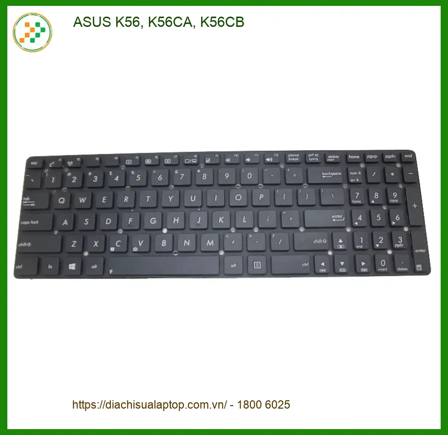 Bàn phím Laptop ASUS K56 - Thay Nhanh, Lấy Liền Tại Trung Tâm TPHCM