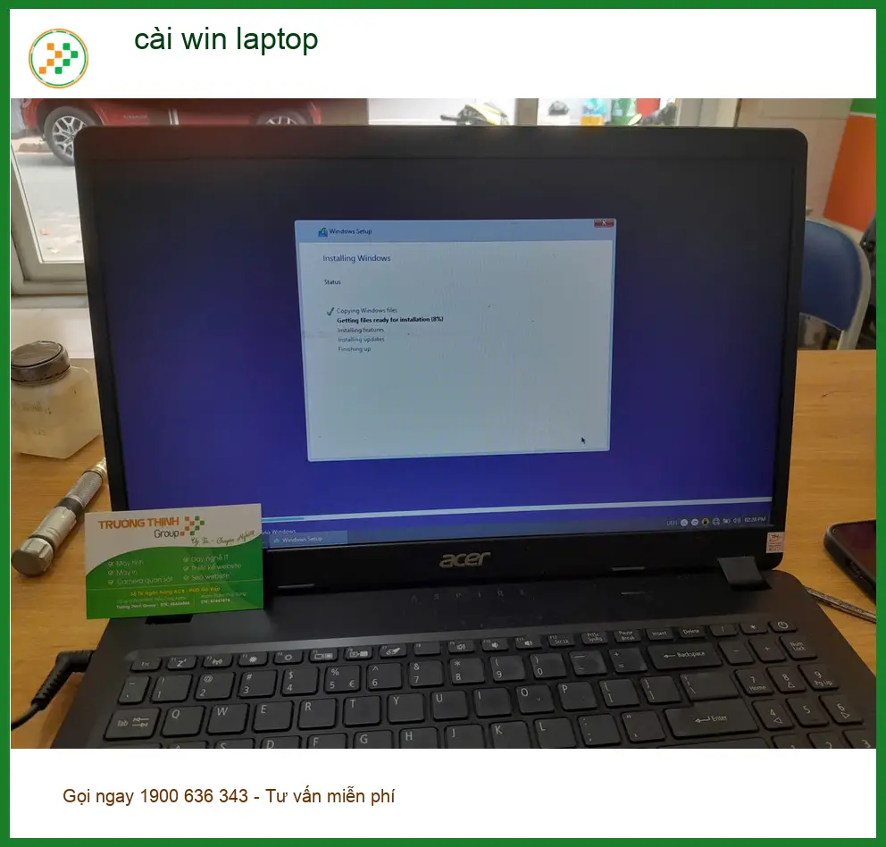 Chị Thanh kế toán viên cần cài win laptop Quận Thủ Đức gấp - Kinh nghiệm ảnh thực tế 1