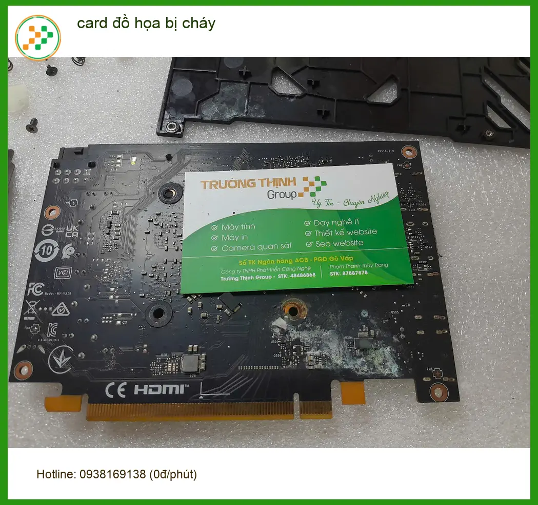 Dịch vụ sửa chữa card đồ họa bị cháy Quận Thủ Đức - Anh Thịnh thiết kế đồ họa review ảnh thực tế 2