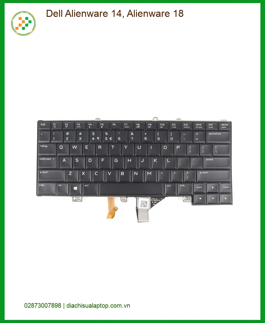 Bàn phím Laptop Dell Alienware 14, 18 - Trung Tâm Sửa Nhanh | Giá Rẻ TPHCM