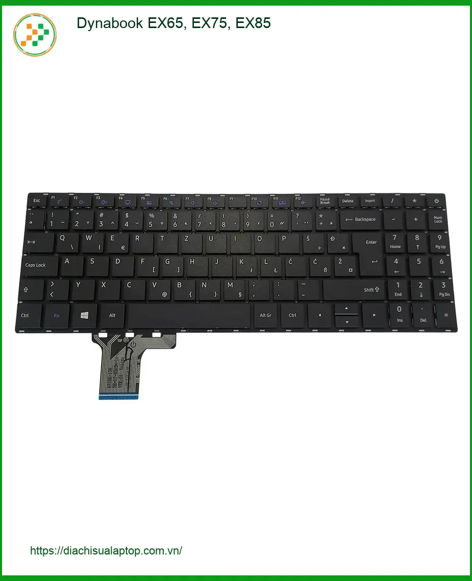 Bàn phím Laptop Dynabook EX65, EX75, EX85 - Thay Lấy Liền | Giá Rẻ TPHCM