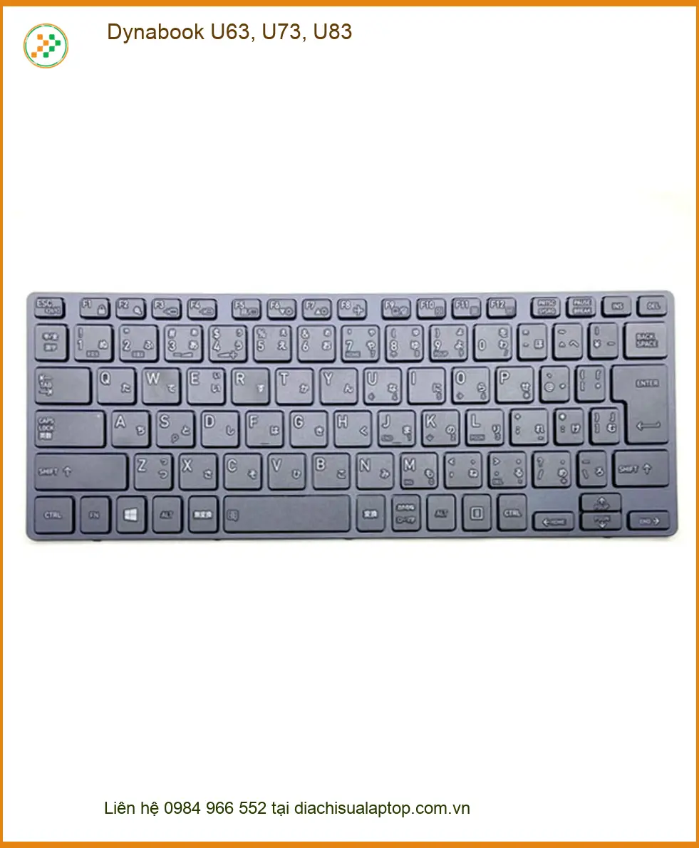Bàn phím Laptop Dynabook U63, U73, U83 - Thay lấy liền tại TPHCM