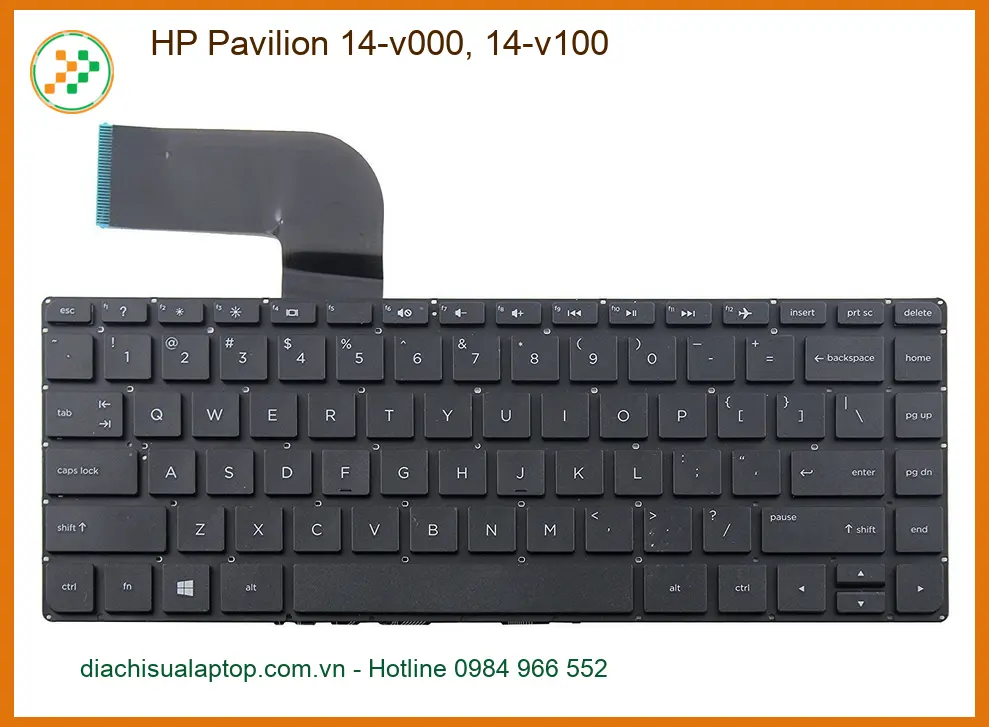 Bàn phím Laptop HP Pavilion 14-v000, 14-v100 - Thay Lấy Liền, Giá Tốt TPHCM