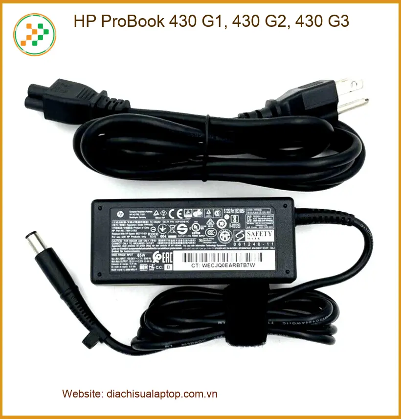 Sạc Laptop HP ProBook 430 G1, G2, G3 - Thay lấy liền TPHCM