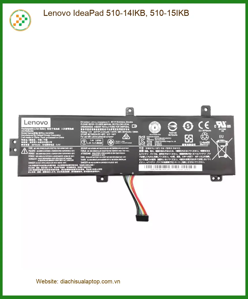 Pin Laptop LENOVO IdeaPad 510-14IKB/15IKB - Thay Lấy Liền TPHCM