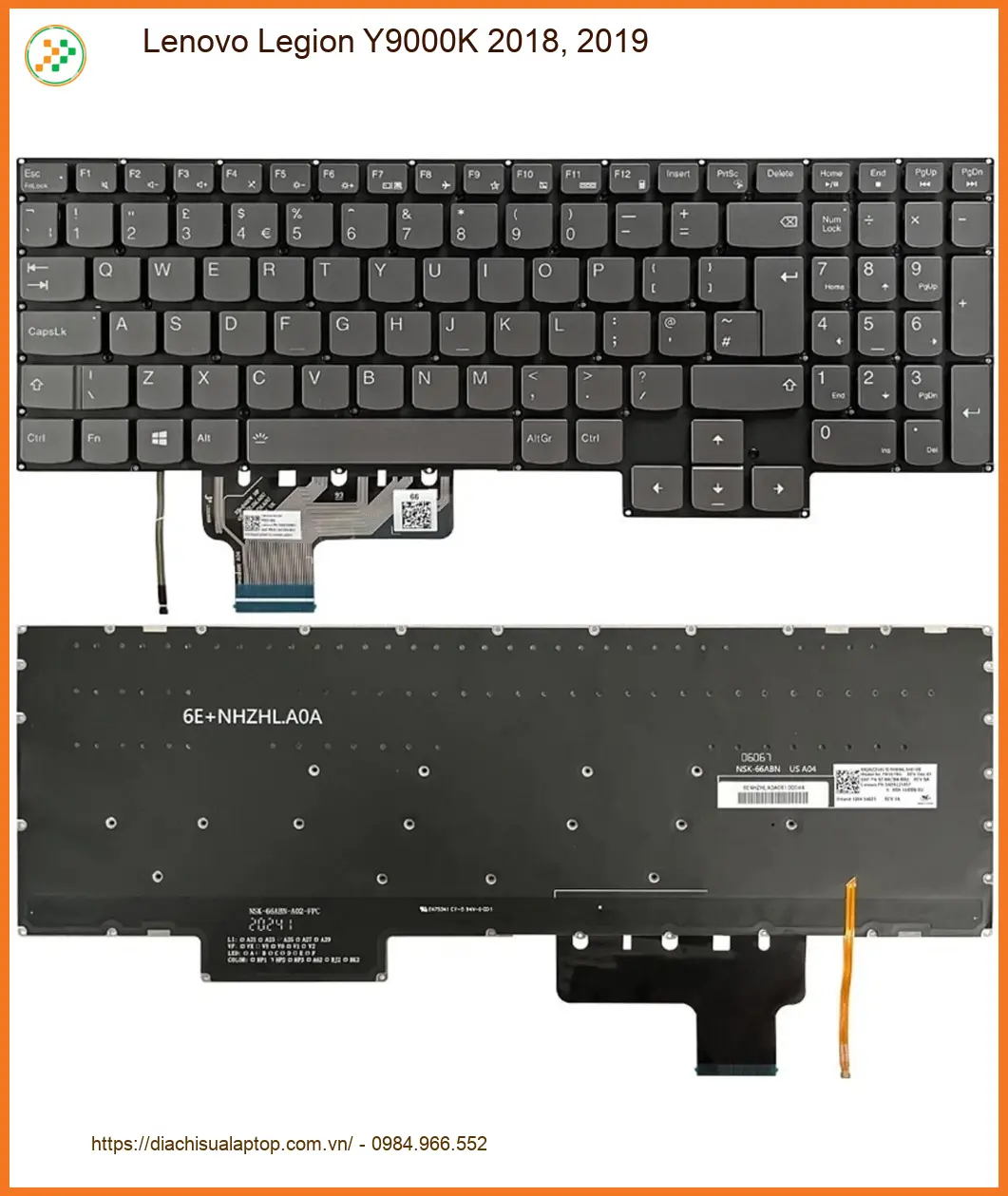 Bàn phím Laptop LENOVO Legion Y9000K - Thay Lấy Ngay | Giá Tốt TPHCM