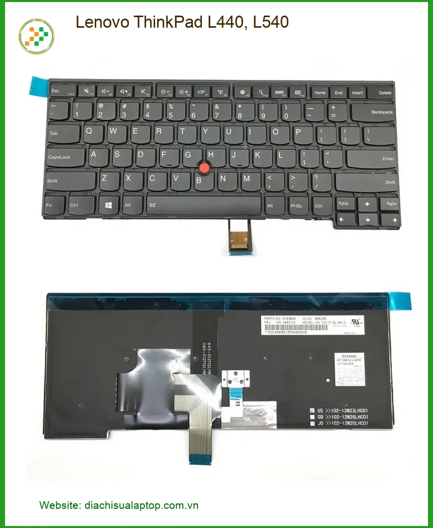 Bàn phím Laptop Lenovo ThinkPad L440 L540 - Thay Nhanh | Giá Rẻ TPHCM