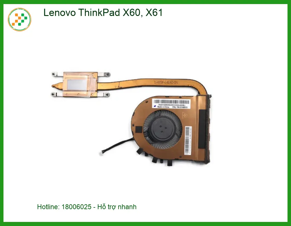 Quạt Laptop Lenovo ThinkPad X60, X61 - Thay Lắp Tận Nơi TPHCM, Giá Rẻ Uy Tín