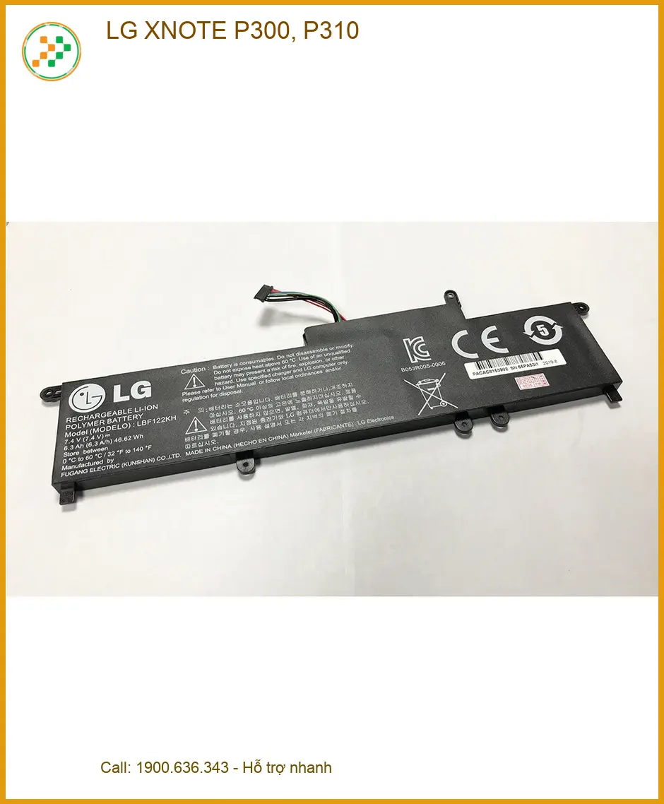 Pin Laptop LG XNOTE P300, P310 - Trung Tâm Sửa Nhanh | Giá Tốt Nhất TPHCM