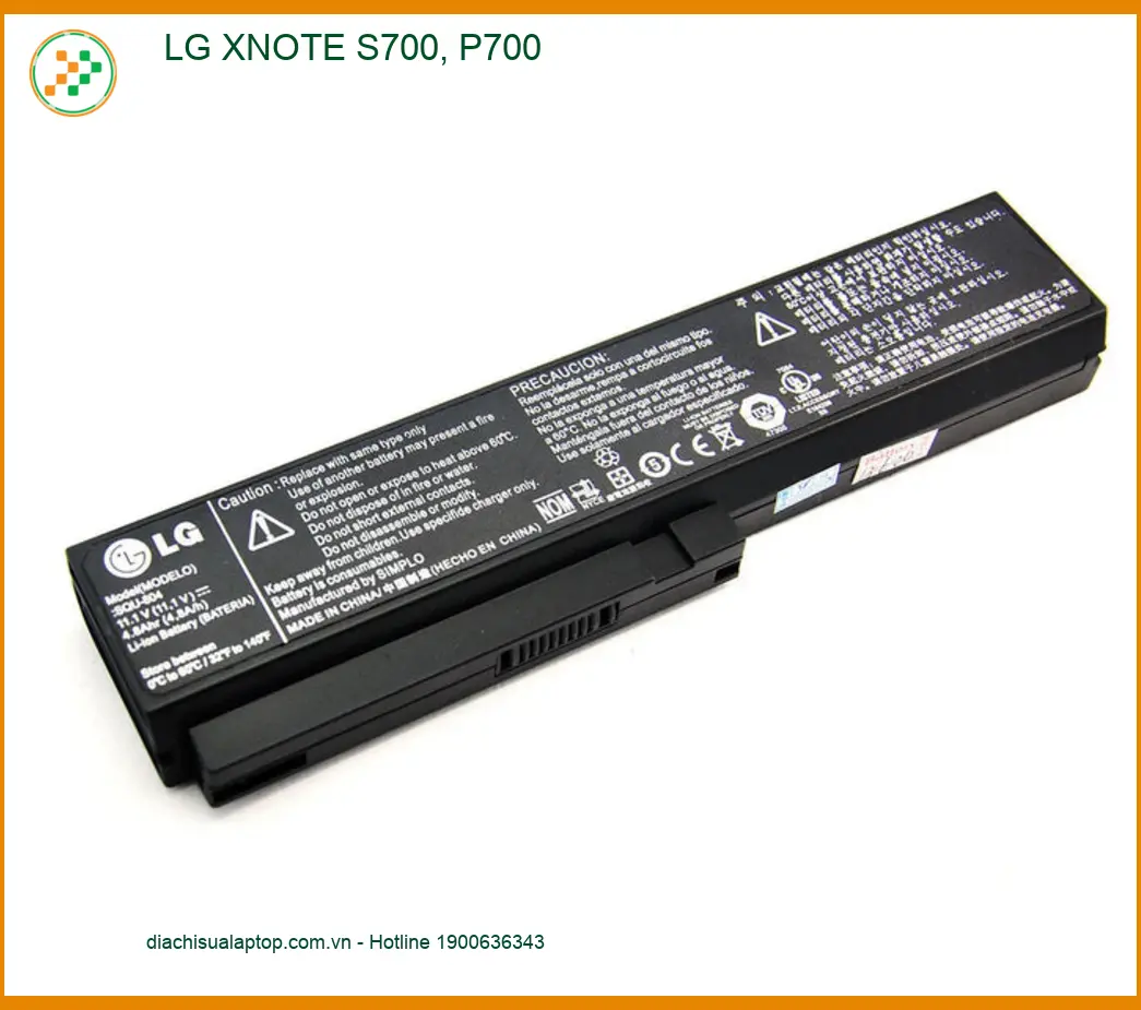 Pin Laptop LG XNOTE S700, P700 - Thay Lấy Ngay | Giá Rẻ TPHCM