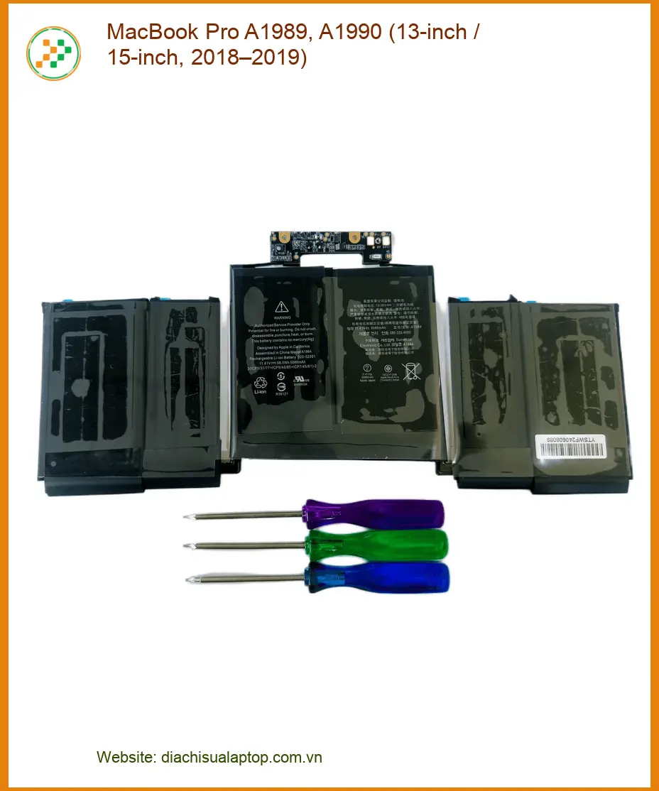 Pin Laptop MacBook Pro A1989 A1990 - Thay Nhanh Tại TPHCM