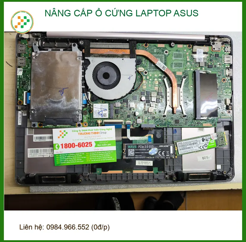 Anh Kiên nâng cấp ổ cứng Laptop ASUS Quận Gò Vấp - Tiết kiệm thời gian ảnh thực tế 2
